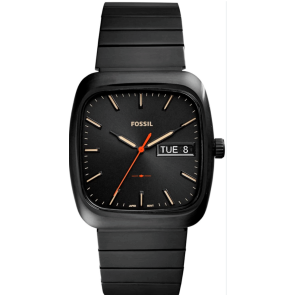 Bracelet de montre Fossil FS5333 Acier inoxydable Noir 22mm